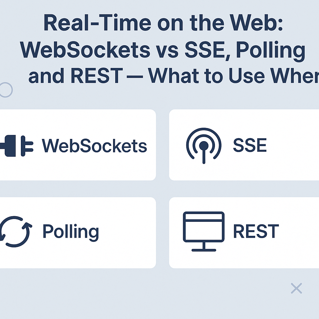 Real-Time on the Web: WebSockets vs SSE, Polling, and REST — What to Use When